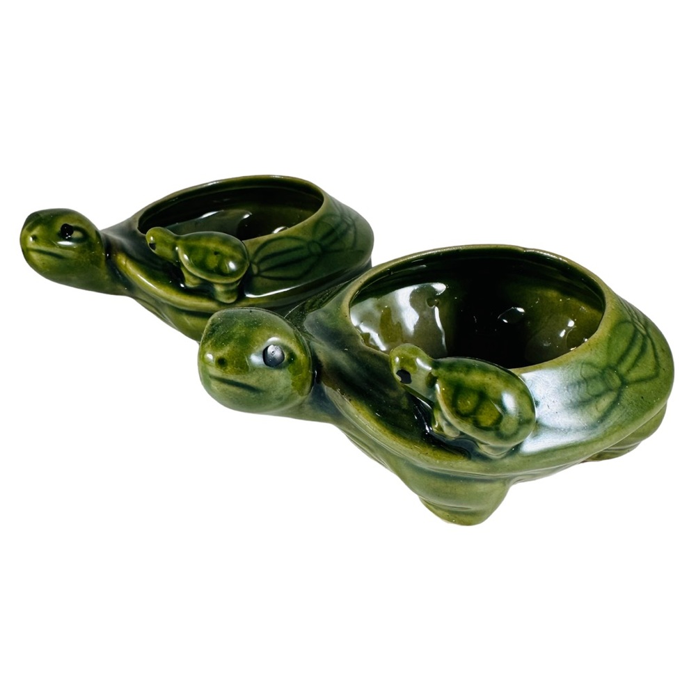 Set of to little vintage ceramic turtles, tea, light holders. - Picture 6 of 8